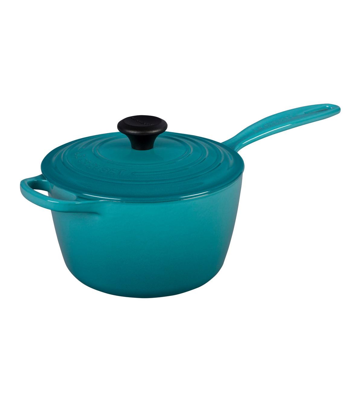 Le Creuset 2.25 Quart Enameled Cast Iron Saucepan With Lid In Caribbean