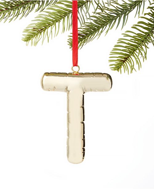 Holiday Lane Initials T Ornament Created For Macy S Reviews All