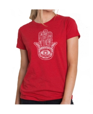 image of Women-s Premium Word Art T-Shirt - Hamsa