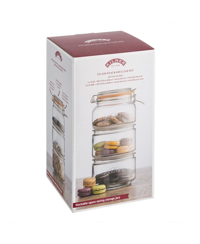 Kilner Stackable Storage Jar Set Macy's