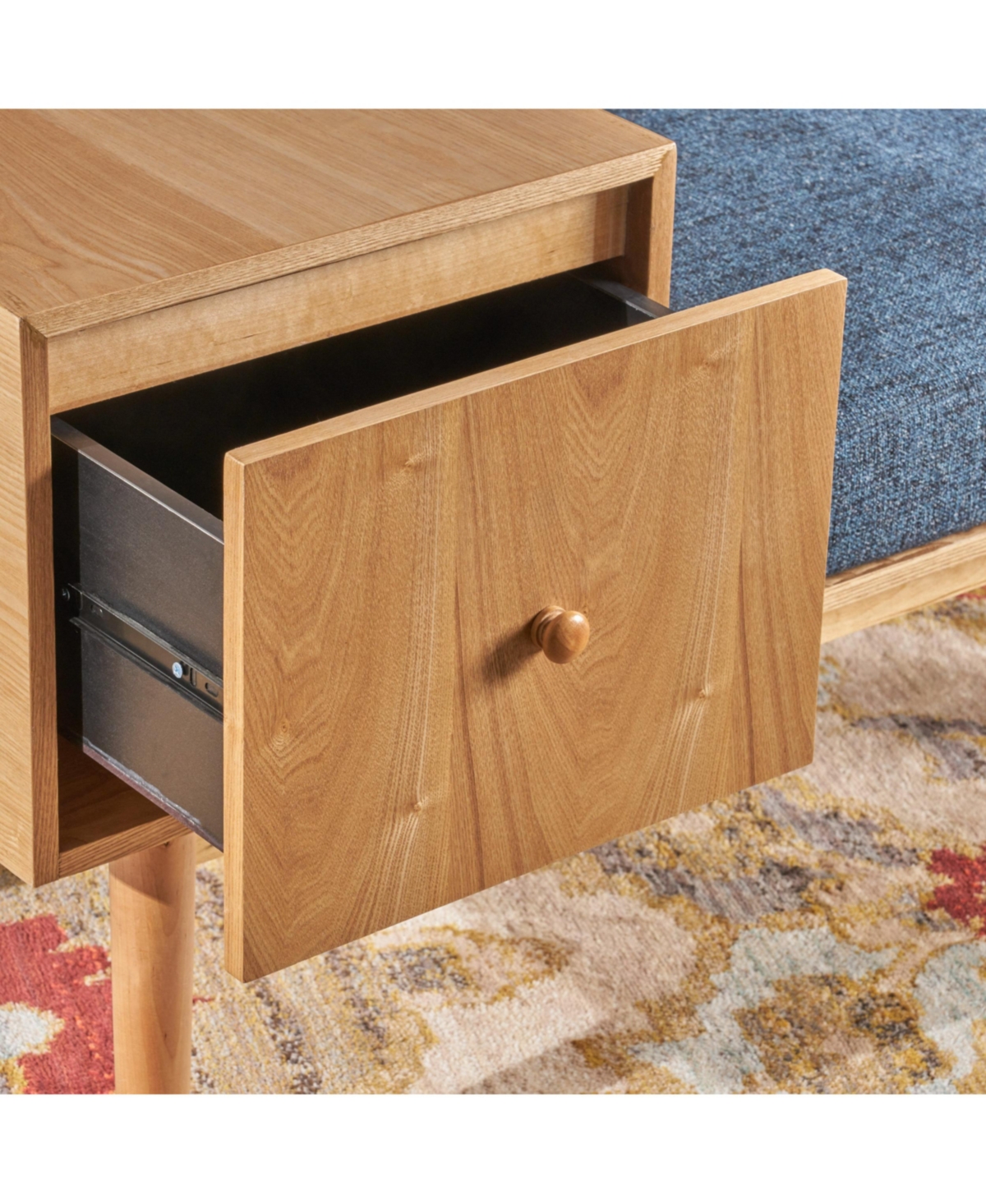 Noble House Ilya Storage Bench In Blue