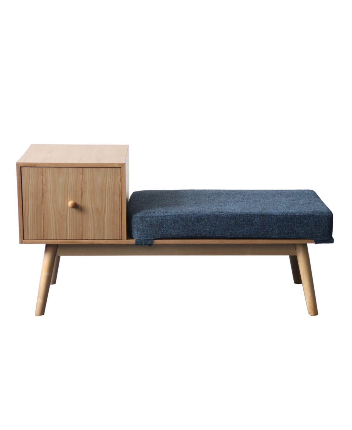 Noble House Ilya Storage Bench In Blue