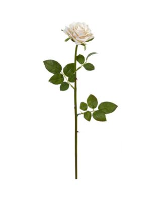Nearly Natural - 19” Rose Spray Artificial Flower (Set of 12)