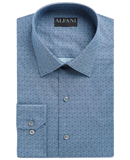 Alfani Alfani Men's Slim-Fit Performance Stretch Striped Box Dress ...