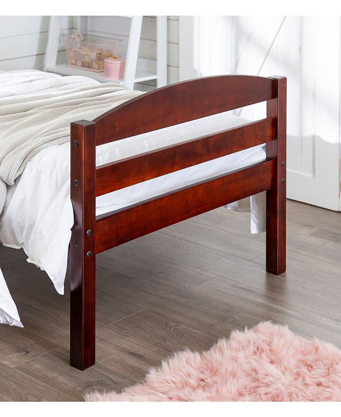 Walker Edison Solid Wood Twin over Twin Bunk Bed Espresso Macy's