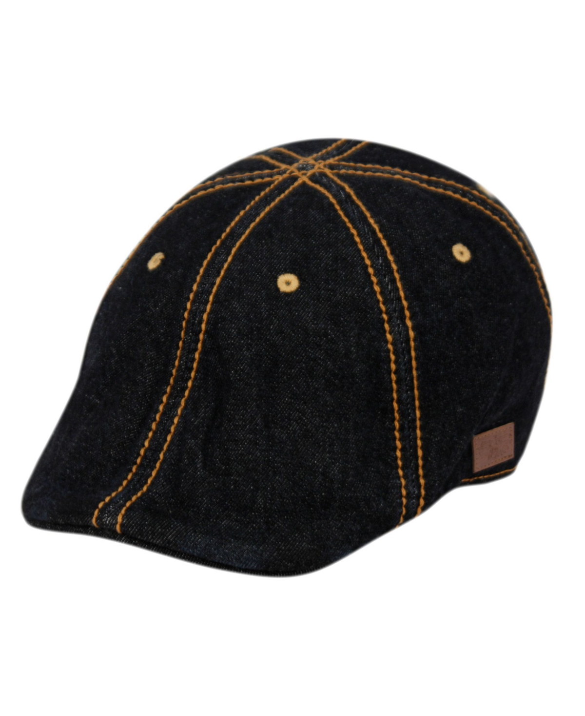 Duckbill Ivy Cap with Stitching - Black