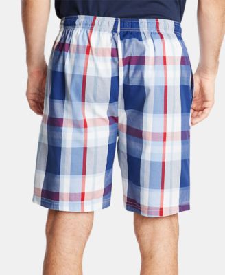 Men's Cotton Plaid Pajama Shorts