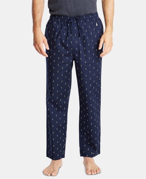 Мужские Nautica Men's Cotton Anchor-Print Pajama Pants