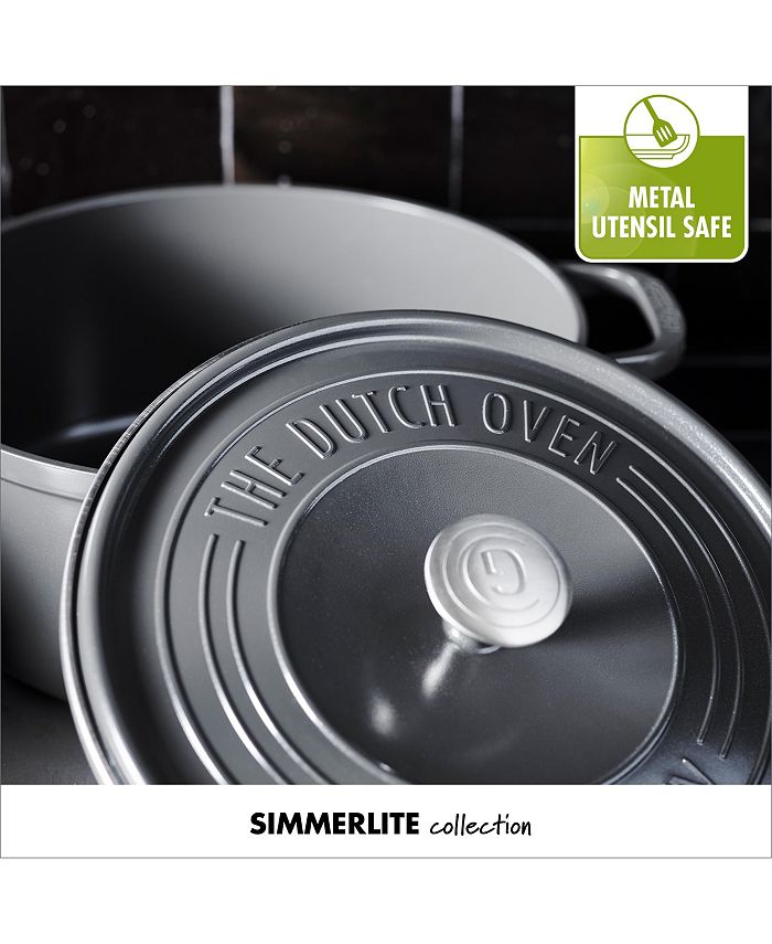 GreenPan SimmerLite Cast Aluminum 6.5Qt. Ceramic Nonstick Oval Dutch