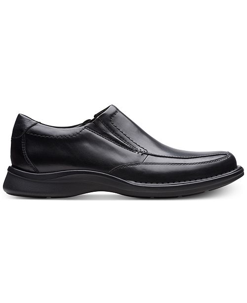 Clarks Men S Kempton Free Black Leather Dress Casual Loafers