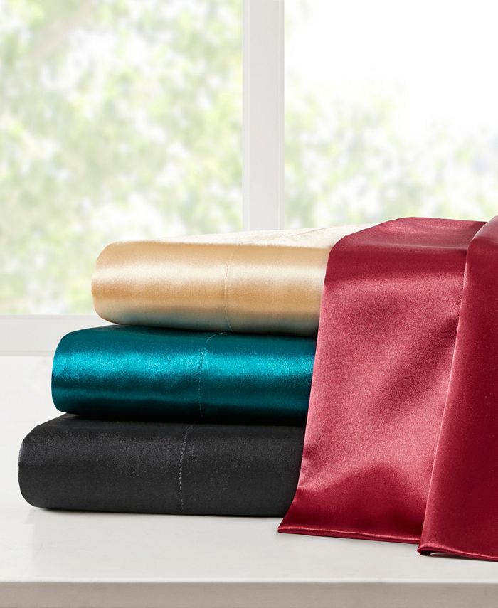 Madison Park Satin 2PC Standard Pillowcases & Reviews Macy's