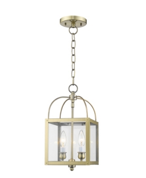 Livex Milford 2-Light Convertible Mini Pendant/Ceiling Mount