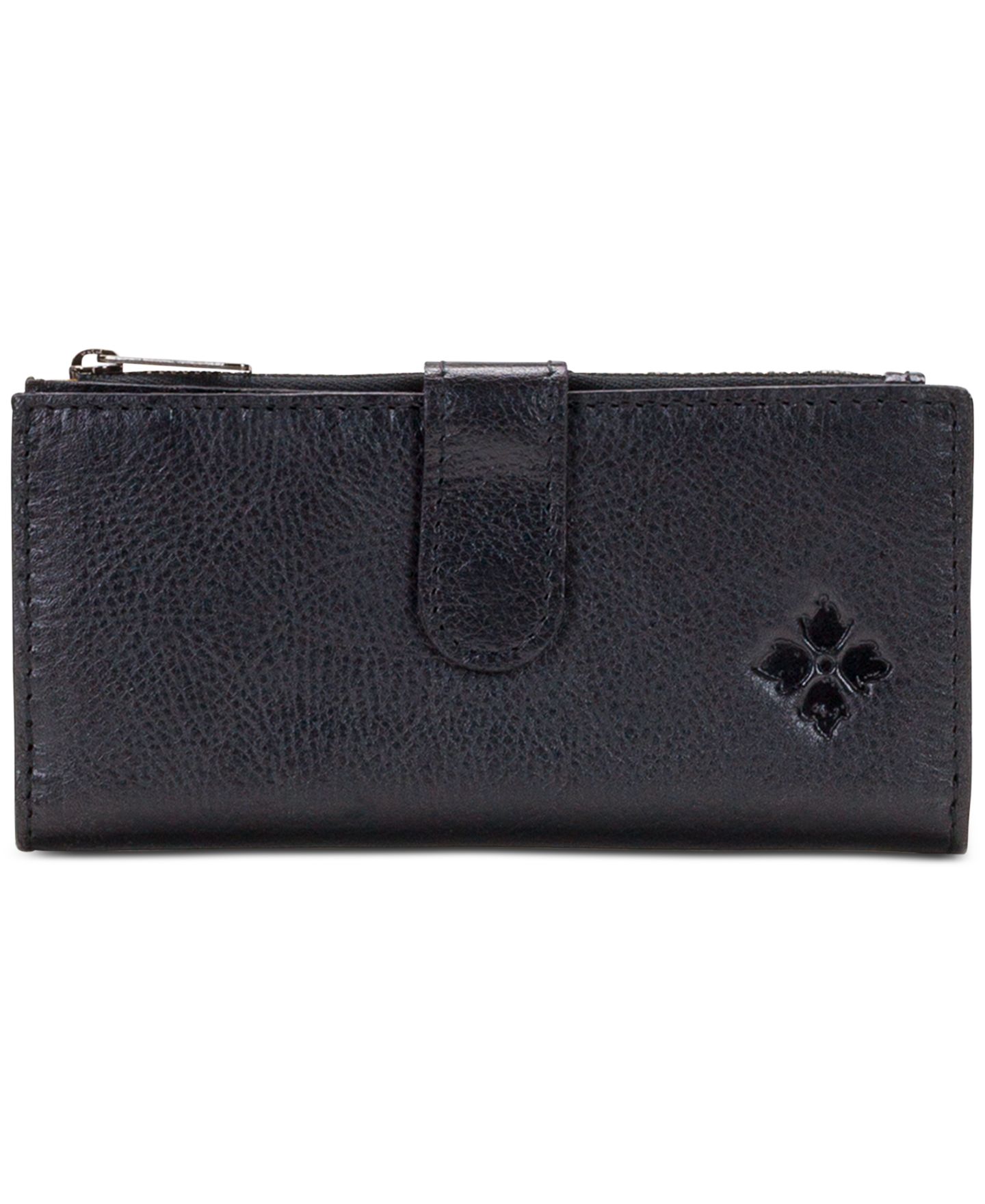 Женский кошелёк Patricia Nash Nazari Leather Mini Wallet, цвет: Чёрный / Серебряный — фото 1