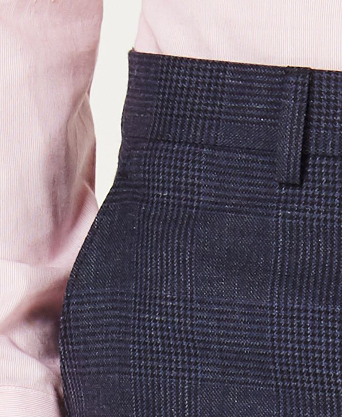 Ralph Lauren Men's Classic Fit UltraFlex Stretch Plaid Suit Pants Navy  Size 42X32