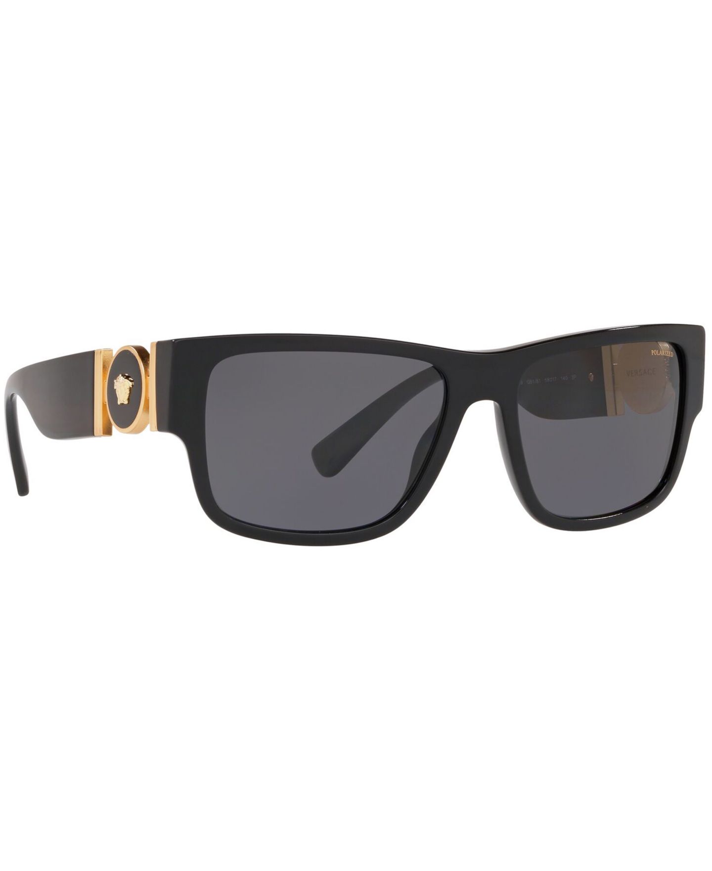 Женские солнцезащитные очки Versace Polarized Sunglasses, VE4369, цвет: Чёрный / Серый — фото 3