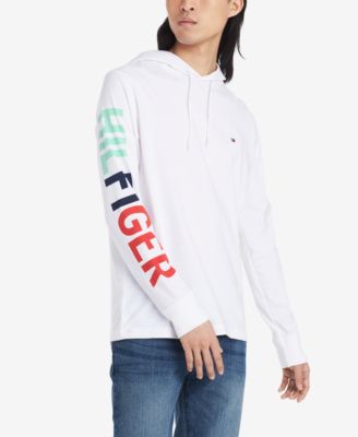 tommy hilfiger hooded t shirt