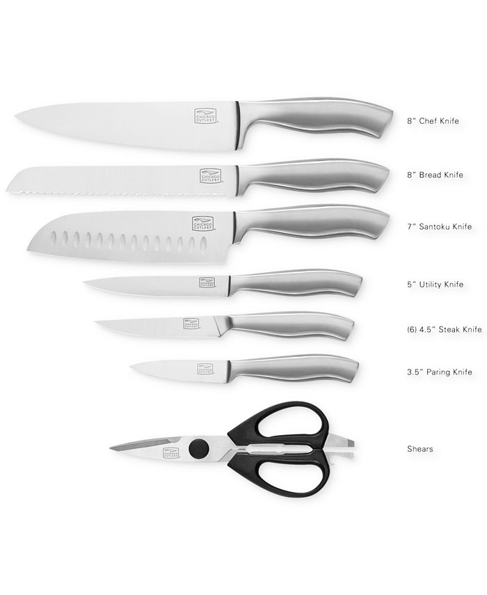 4-pc CHICAGO CUTLERY Insignia Steel STEAK KNIFE SET 4.5 Full Tang