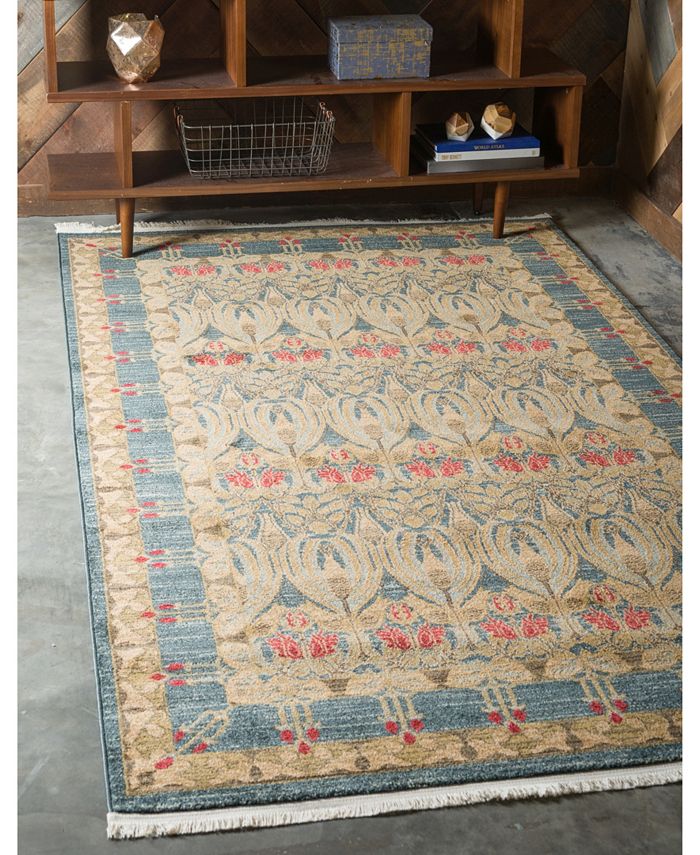 Bayshore Home Orwyn Orw3 Blue 8' x 11' Area Rug Macy's
