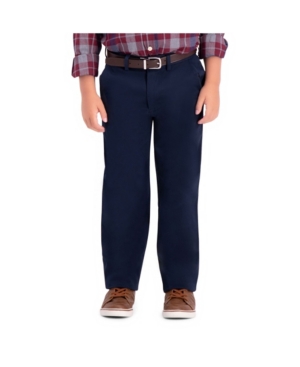 Haggar Husky Boys Chino Reg Fit Flat Front Pant