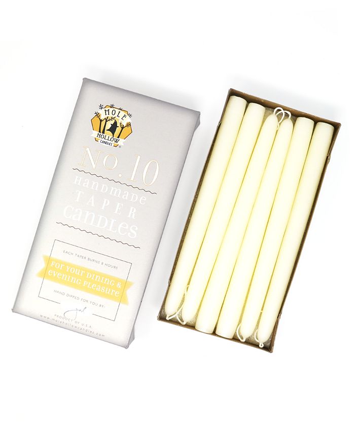 Mole Hollow Candles 10" Taper Candles Set of 12 Macy's