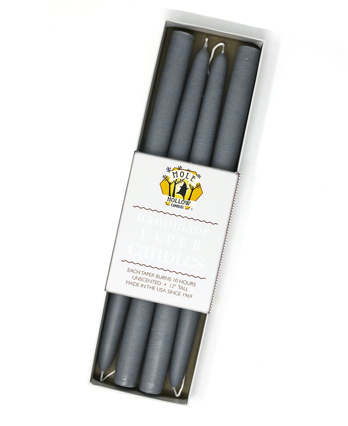 Mole Hollow Candles 12" Taper Candles, Set of 4 Macy's