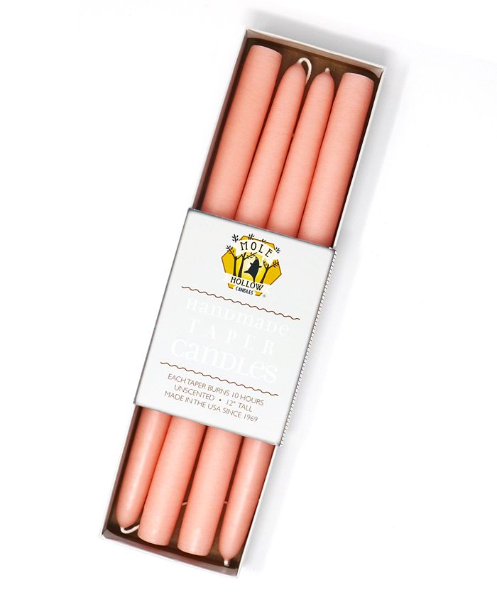 Mole Hollow Candles 12" Taper Candles, Set of 4 Macy's