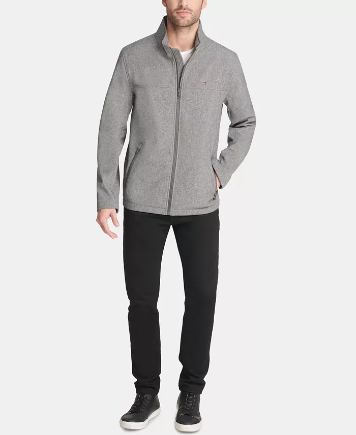 Men's Soft-Shell Classic Zip-Front Jacket - thumbnail 9