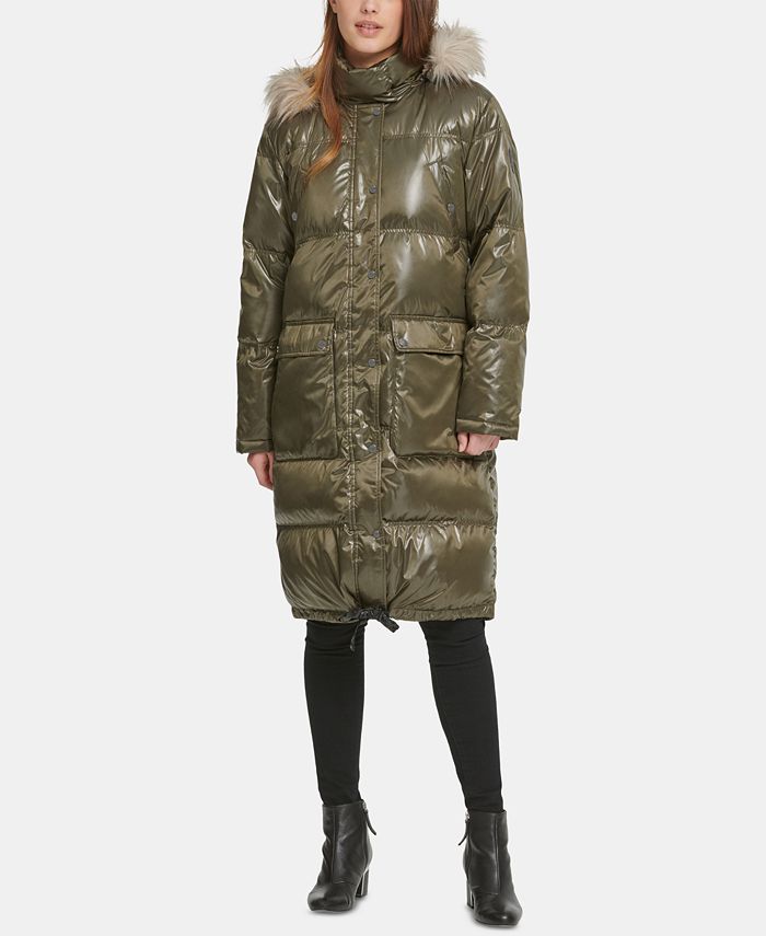 Dkny oversized puffer coat discount