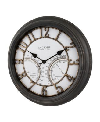 La Crosse Clock 19.7" Indoor/Outdoor Courtyard Wall Clock