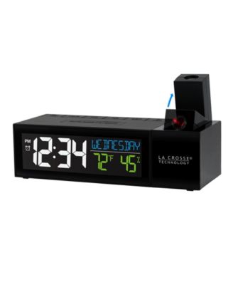 Pop-Up Bar Projection Alarm Clock with USB Charging Port