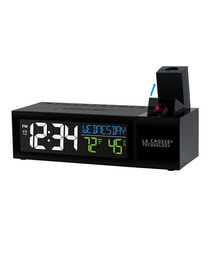 La Crosse Technology PopUp Bar Projection Alarm Clock with USB
