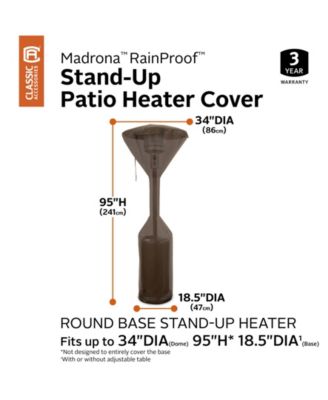  Standup Patio Heater Cover, Dark Cocoa
