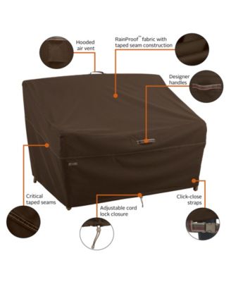 Large Sofa Loveseat Cover, Dark Cocoa