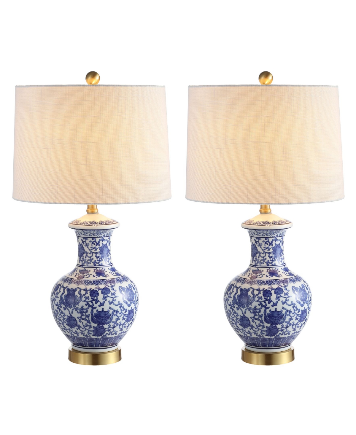 JONATHAN Y JENNIFER 25.25" CERAMIC/METAL LED TABLE LAMP 
