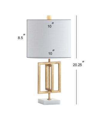 Anya 20.25" Metal/Marble LED Table Lamp
