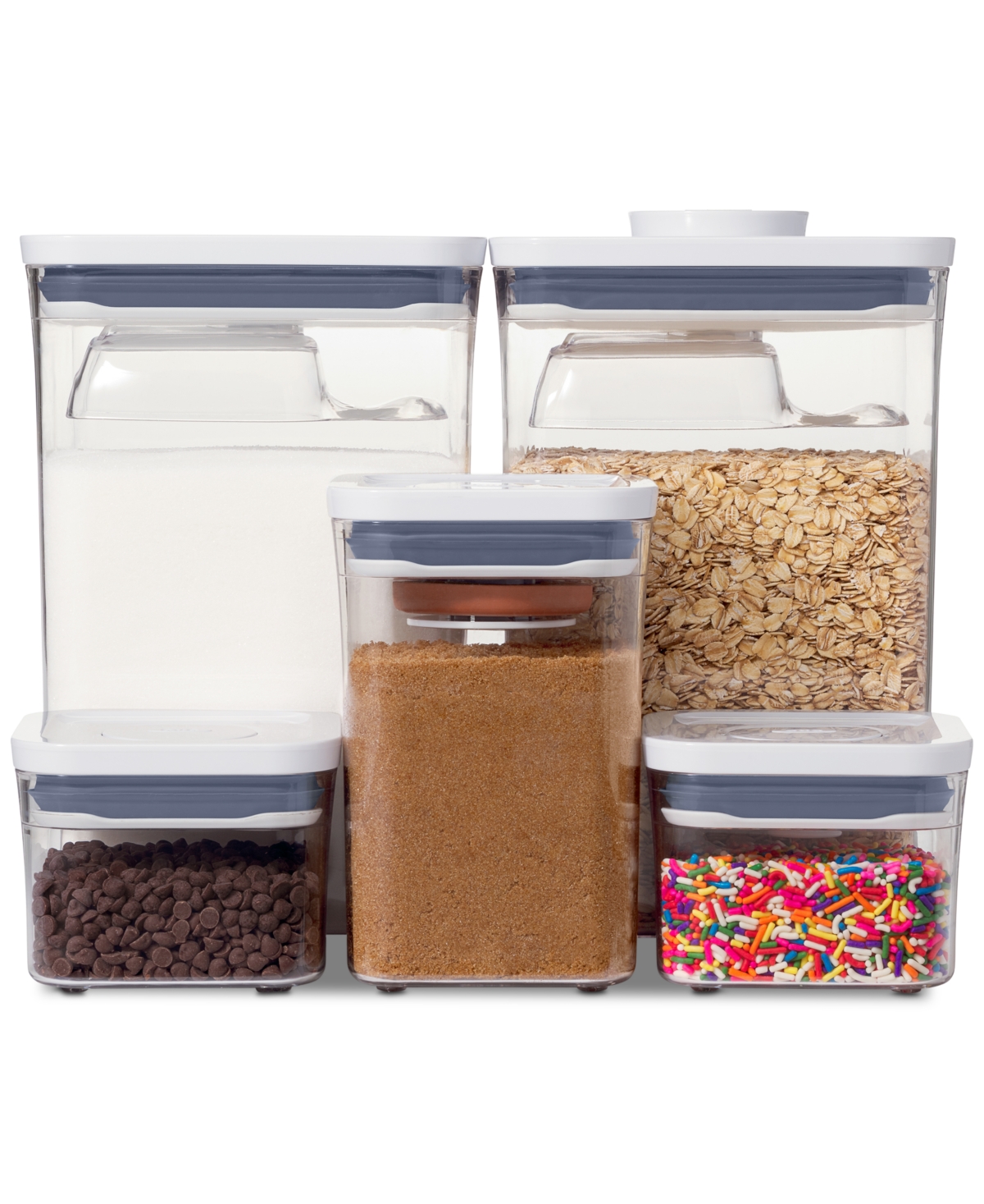 Pop Baking Ingredients 8-Pc. Storage Container Set - White