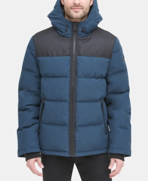 Dkny Men's Mixed-Media Puffer Coat Created for Macy's
