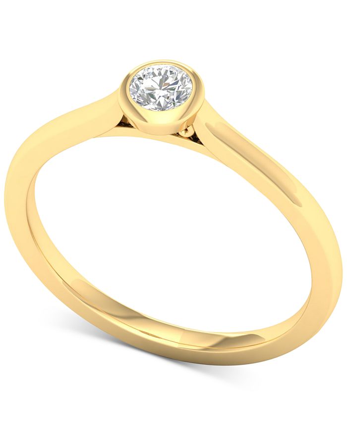 Macy's diamond sale solitaire rings