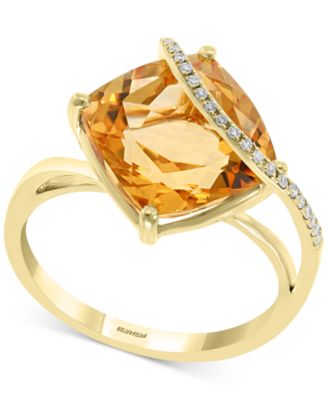 EFFY Collection - Citrine (6-1/2 ct. t.w.) & Diamond Accent Statement Ring in 14k Gold