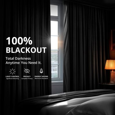 Grommet Signature Velvet Blackout Curtain
