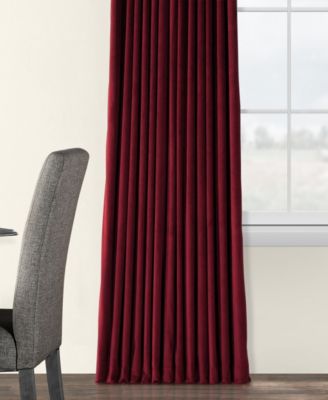 Burgundy Signature Extra Wide Velvet Blackout Curtain