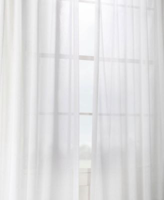 Textured Faux Linen Sheer Curtain