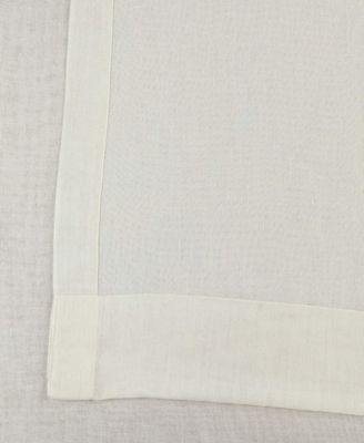 Textured Faux Linen Sheer Curtain