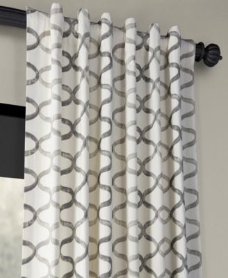 Illusions Geometric Printed Cotton Room Darkening Curtain