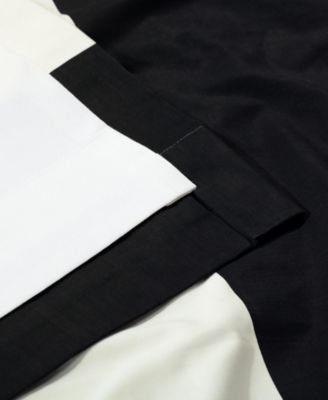 Striped Printed Cotton Room Darkening Curtain