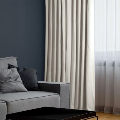 Solid Cotton Hotel Blackout Curtain