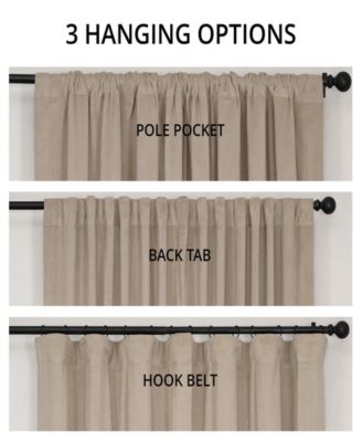 Signature Extra Wide Velvet Blackout Curtain