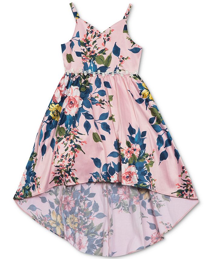 Rare Editions Toddler Girls Floral-Print Dress - Macy's