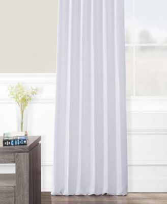 Crisp White French Linen Room Darkening Curtain