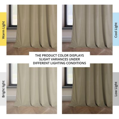 Heritage Plush Velvet Room Darkening Curtain